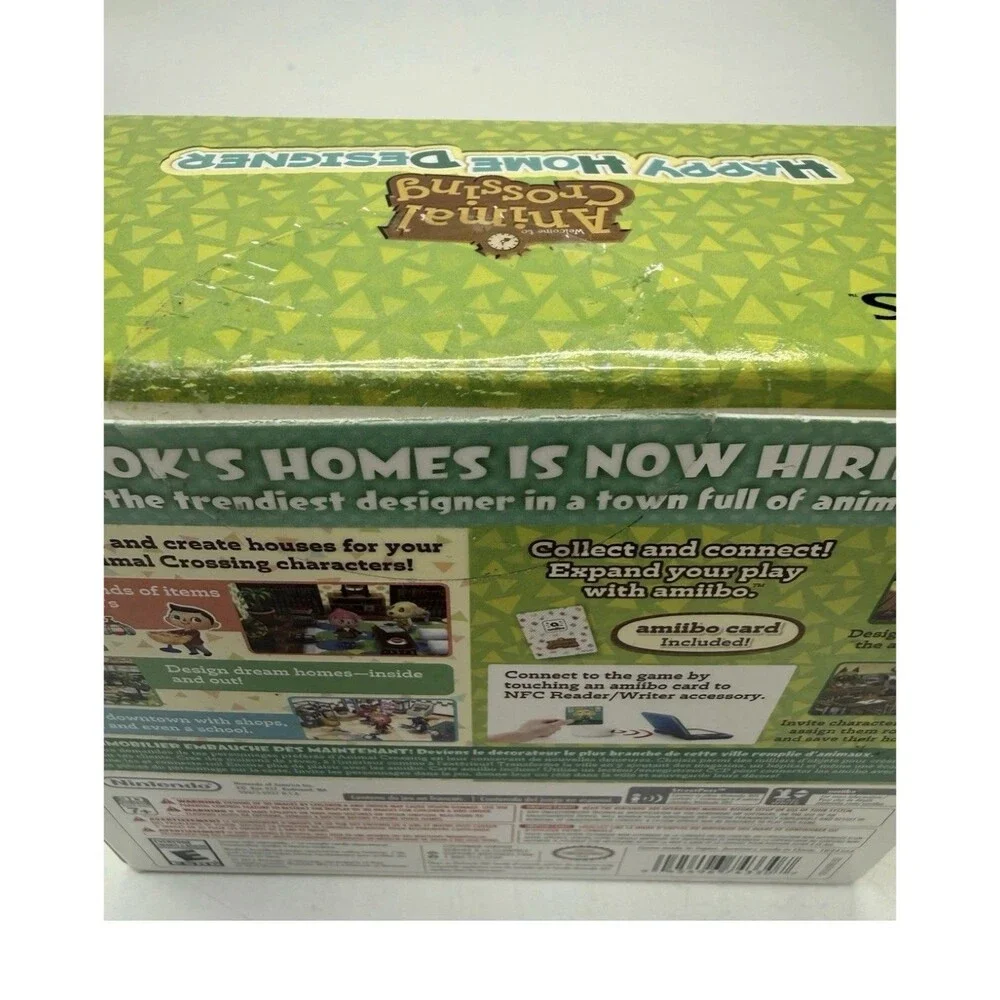Nintendo Animal Crossing: Happy Home Designer w NFC Reader/Writer 3DS Amiibo Crd